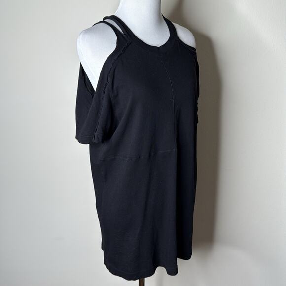 TRE by Natalie Ratabesi Black Cold Shoulder Tee - Picture 3 of 8